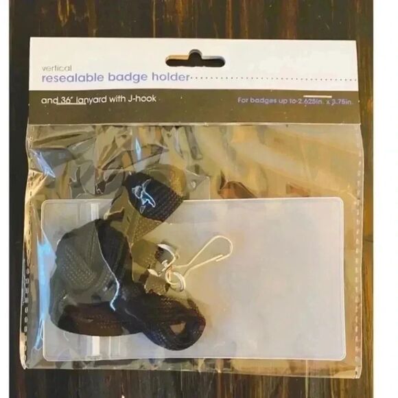 2 for $30 Advantus Resealable Id Badge Holder - Picture 3 of 6